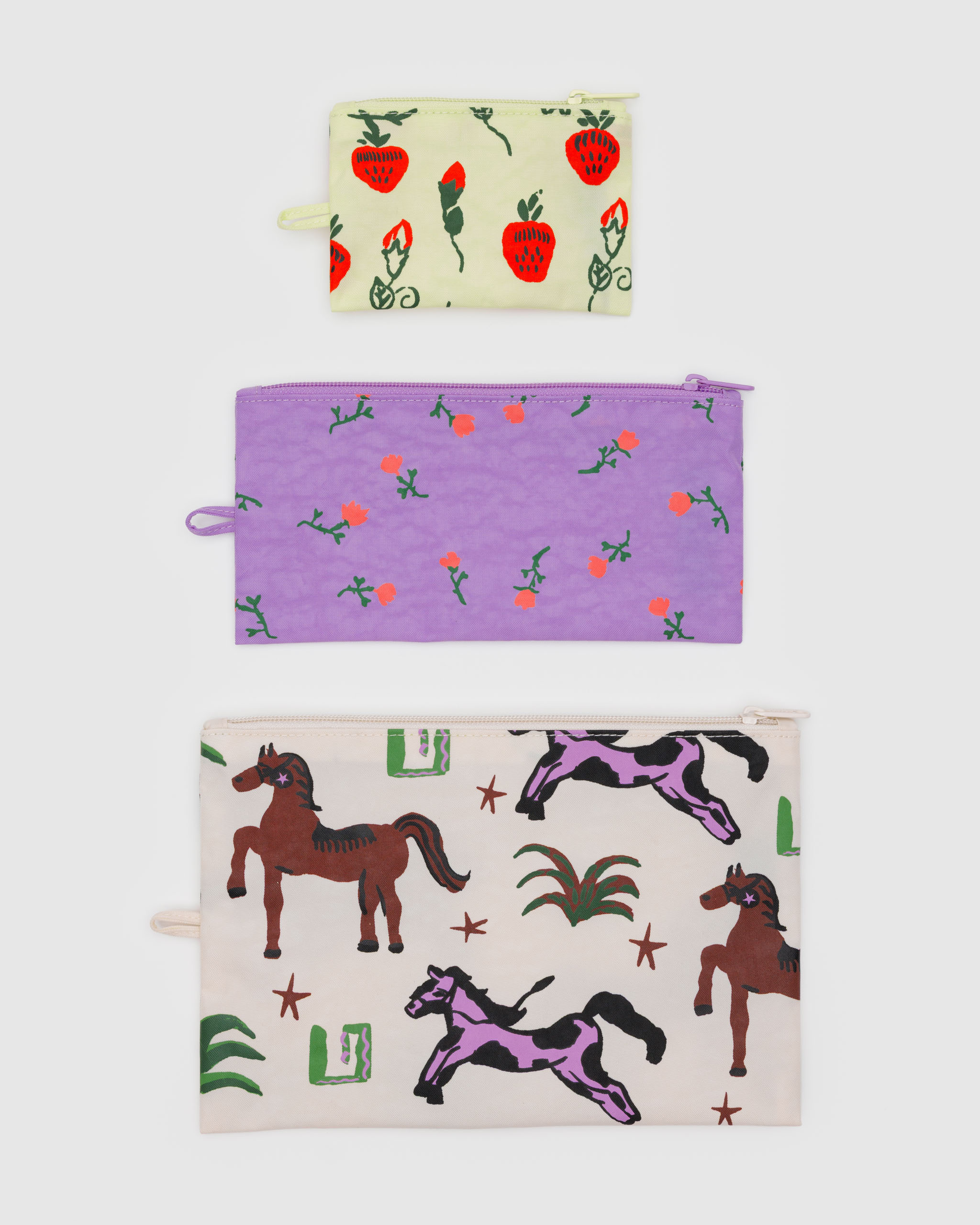 Flat Pouch Set - Painted Prairie｜BAGGU