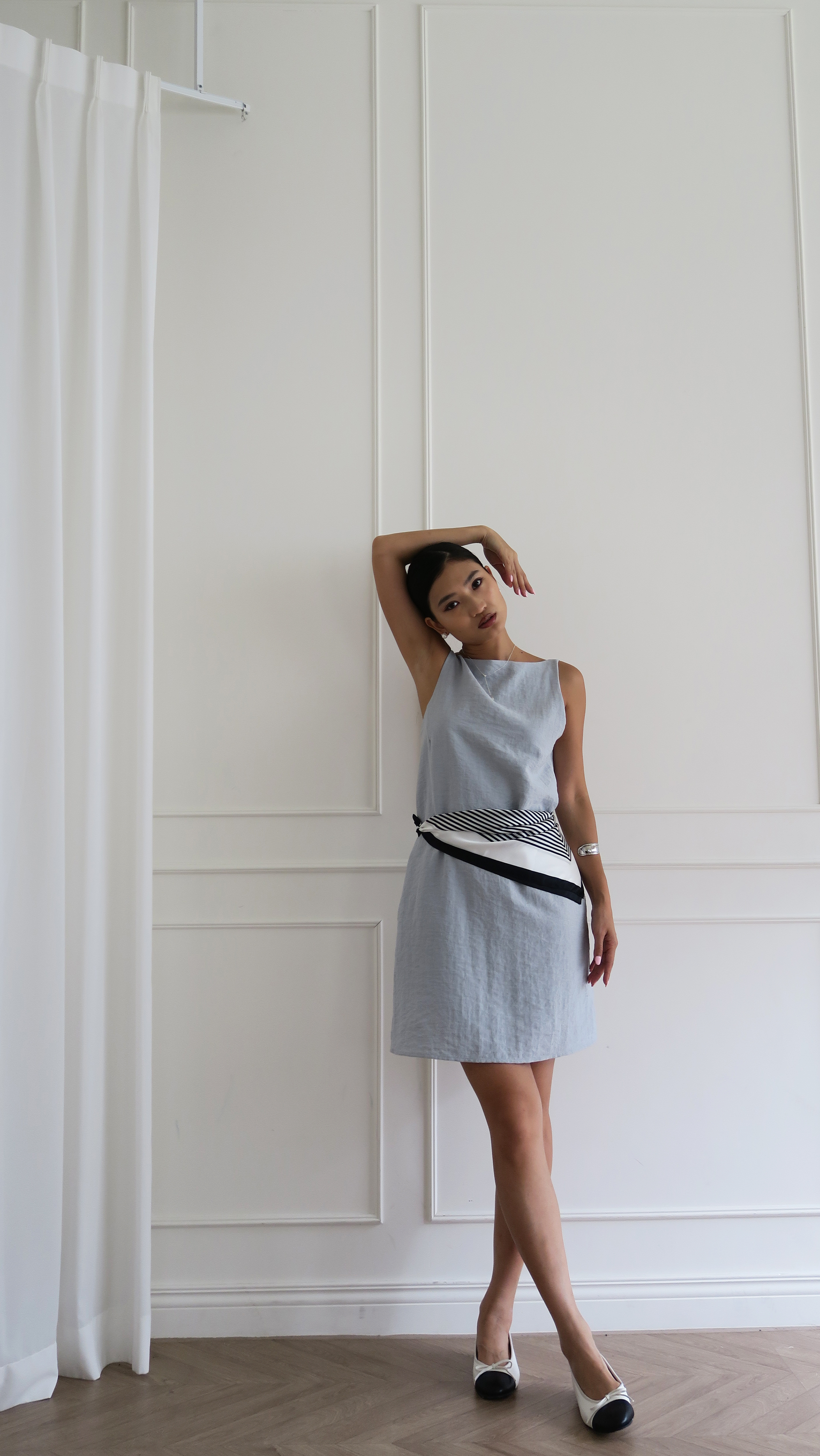 露背麻短洋(白色現貨)