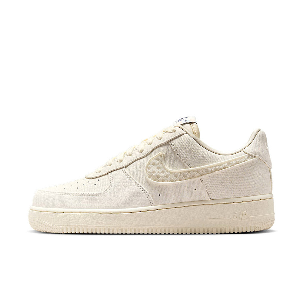 W Nike Air Force 1 Low Sail 米白 蕾絲勾勾 女鞋 IH7351-010