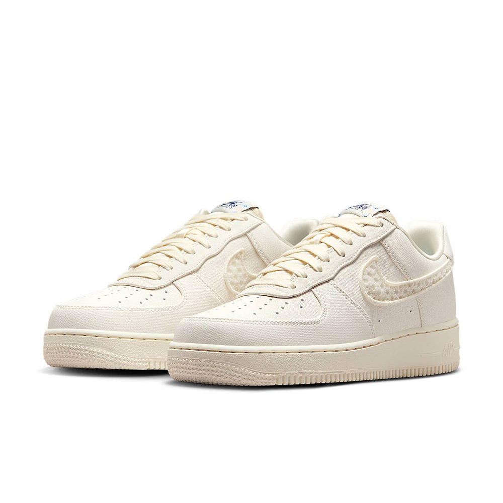 W Nike Air Force 1 Low Sail 米白 蕾絲勾勾 女鞋 IH7351-010