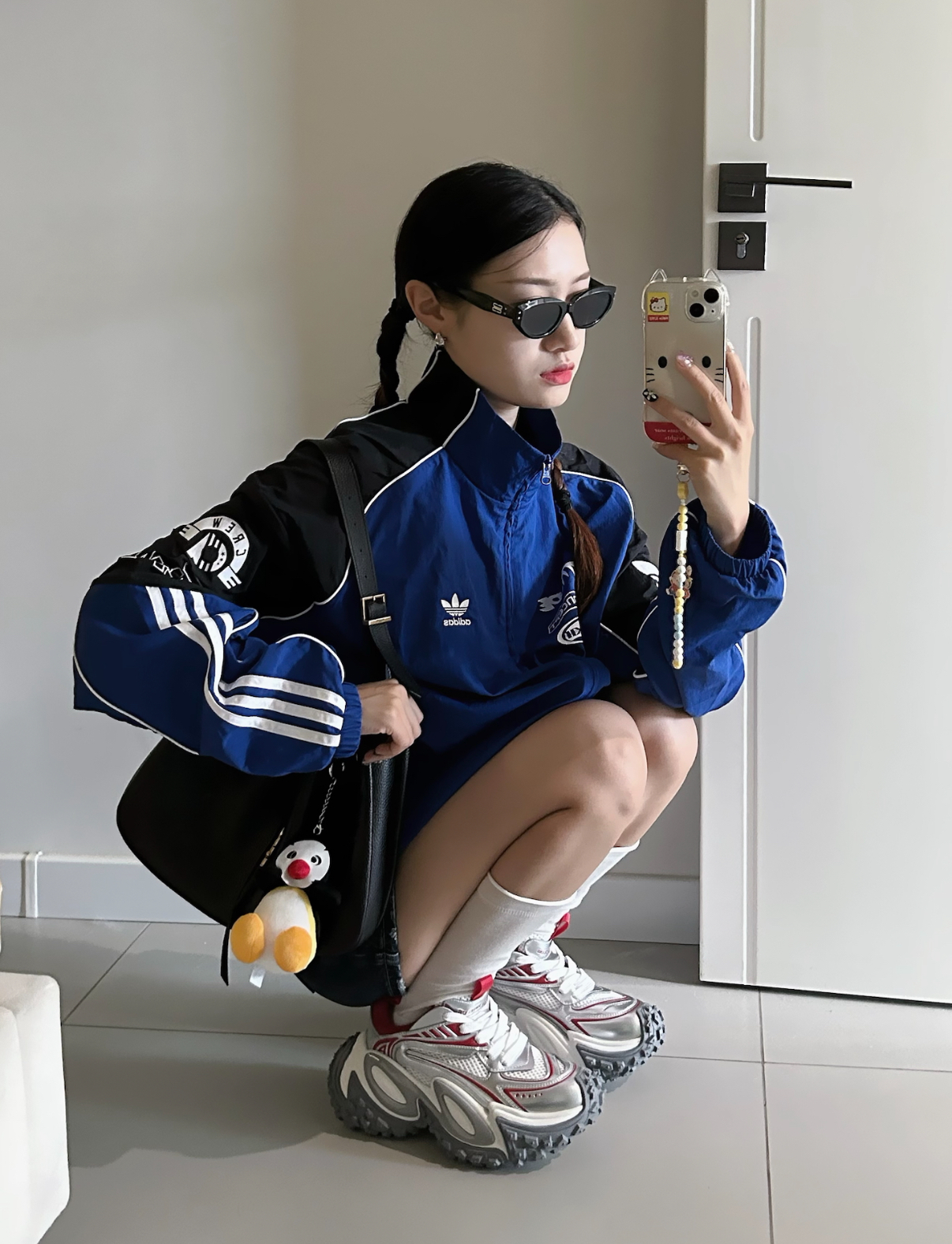 Adidas Adicolor Motorcore Woven Jacket 賽車風立領外套 夾克 寬鬆 復古 灰黑 JL8406 黑藍 JL8408 男款/預購