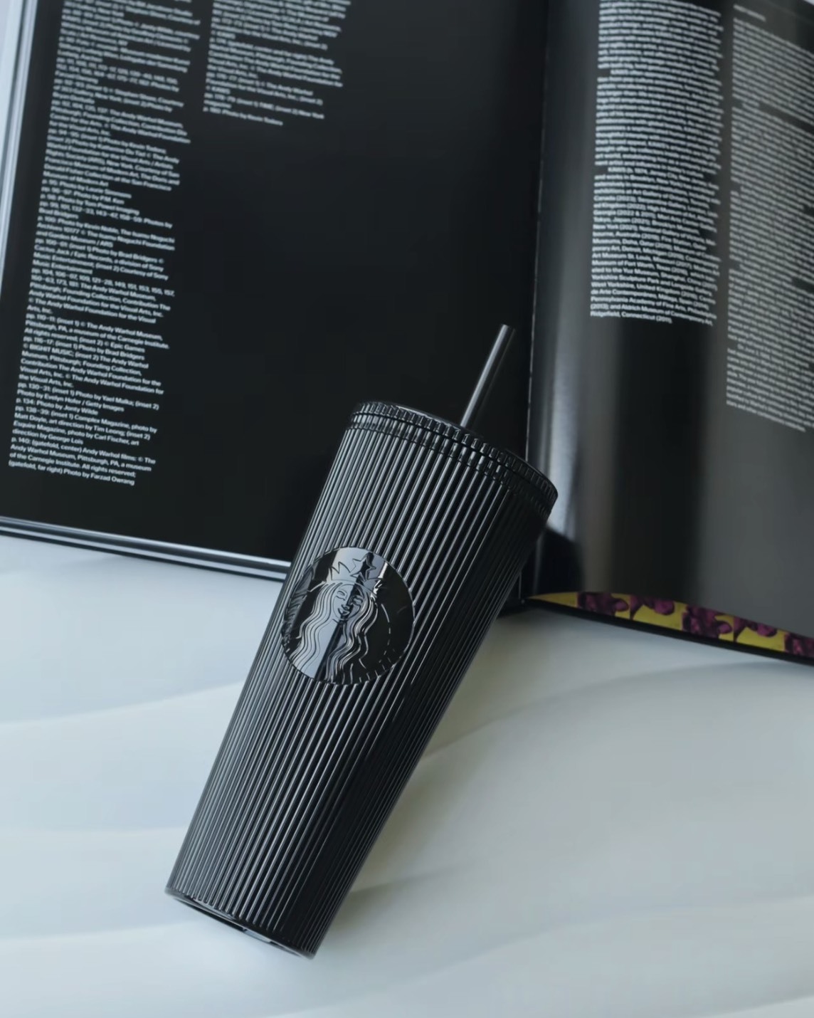 【SS限時開團預購 】國外限定！ 星巴克 黑色系列 豎條紋 吸管杯  吸管 女神杯 黑武士 710ml大容量