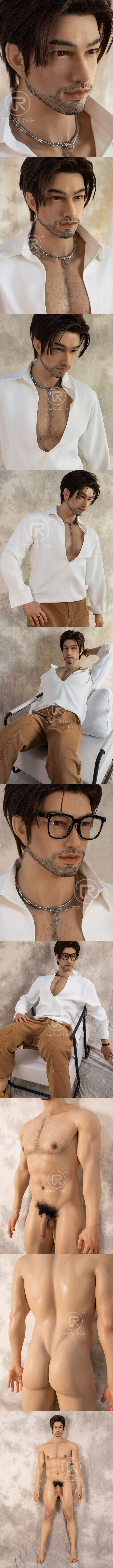 REALING 186cm 鴻申 男性擬真娃娃 全矽膠材質 睿靈 silicone male sex doll