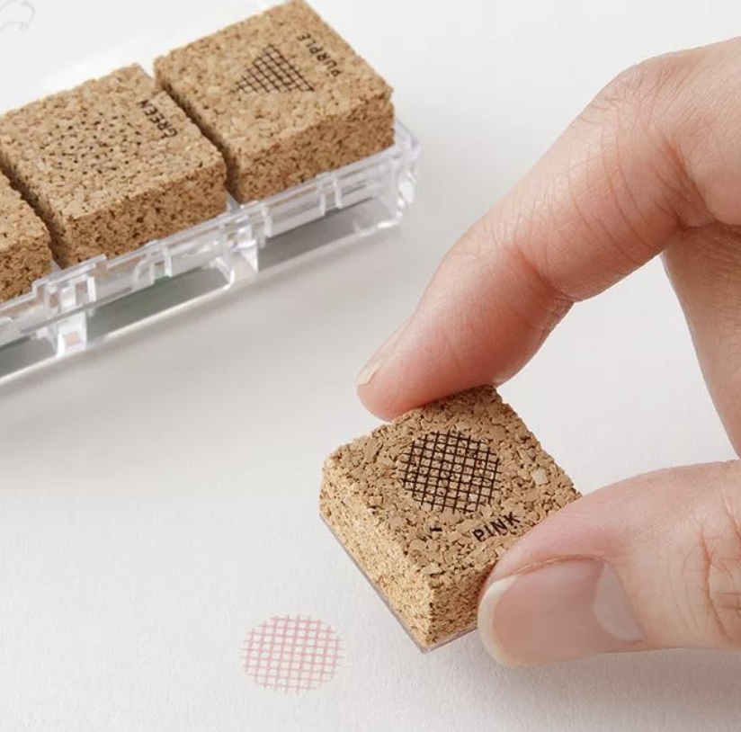 MIDORI (MD) | Yuru Log 軟木浸透印章/補充墨 (8款可選)