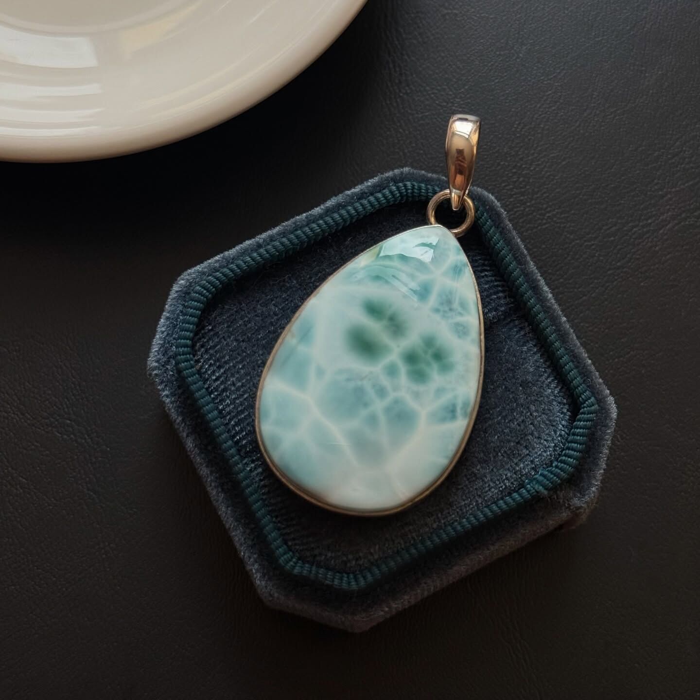 [原石] 拉利瑪海紋石 925銀項鏈