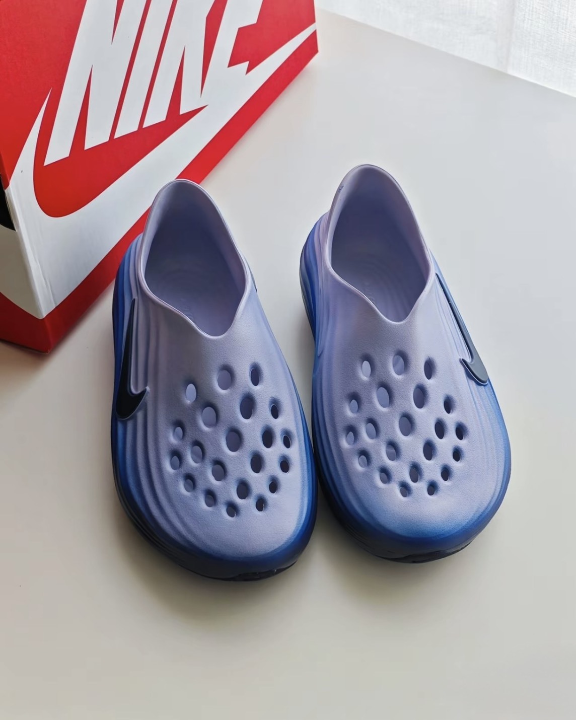 Nike Reactx Rejuven8 'Blue Gradient' 午夜藍 漸層 懶人鞋 恢復鞋 緩震