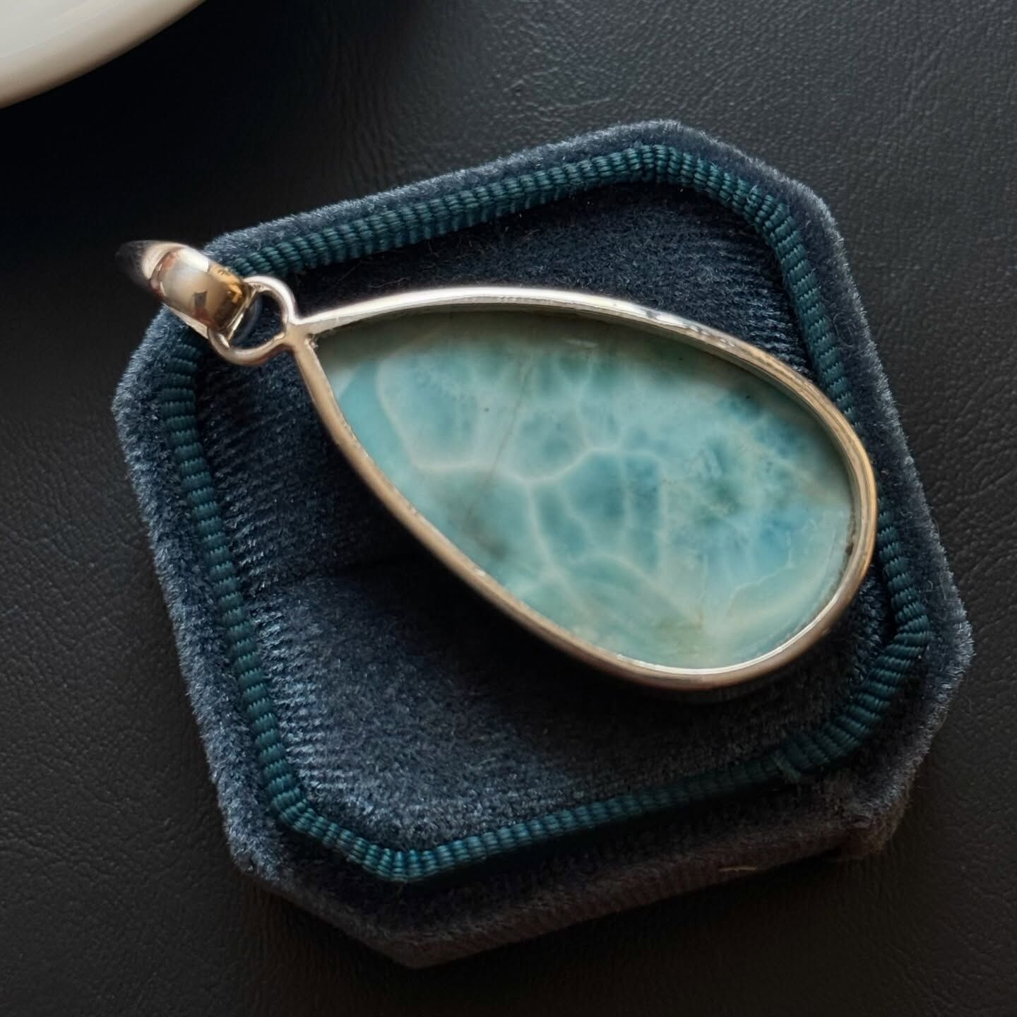 [原石] 拉利瑪海紋石 925銀項鏈