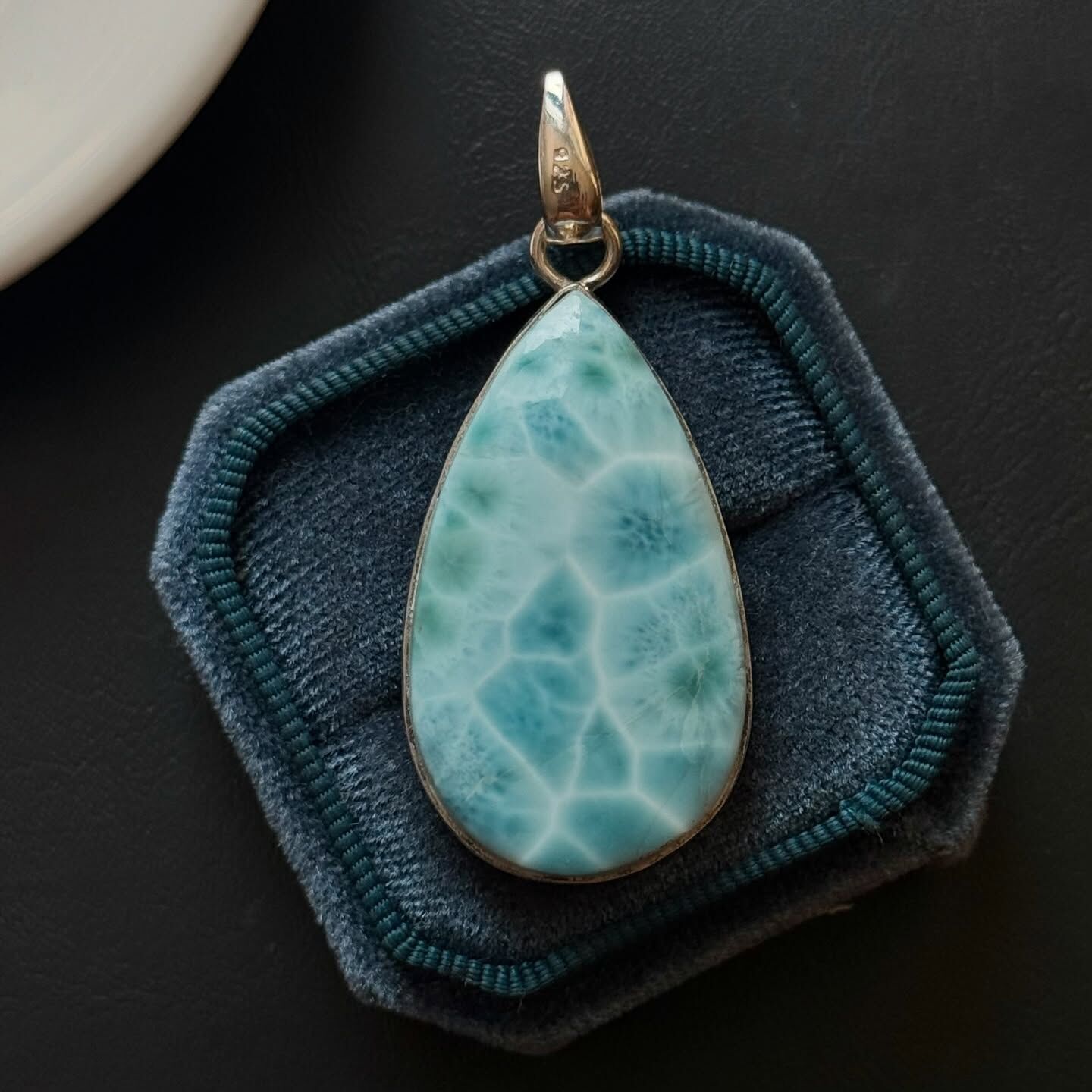 [原石] 拉利瑪海紋石 925銀項鏈