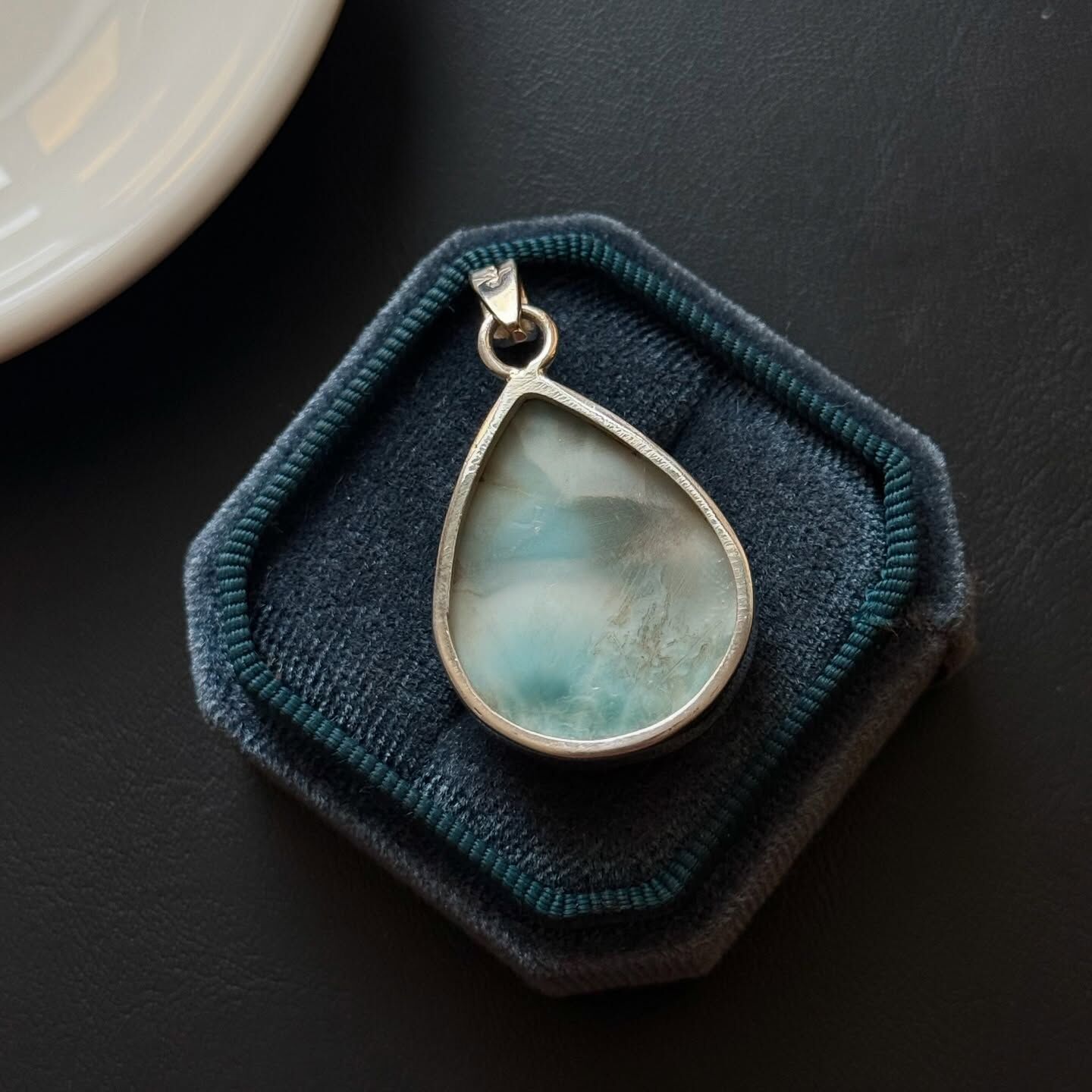 [原石] 拉利瑪海紋石 925銀項鏈