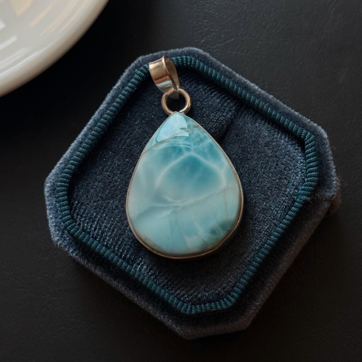 [原石] 拉利瑪海紋石 925銀項鏈