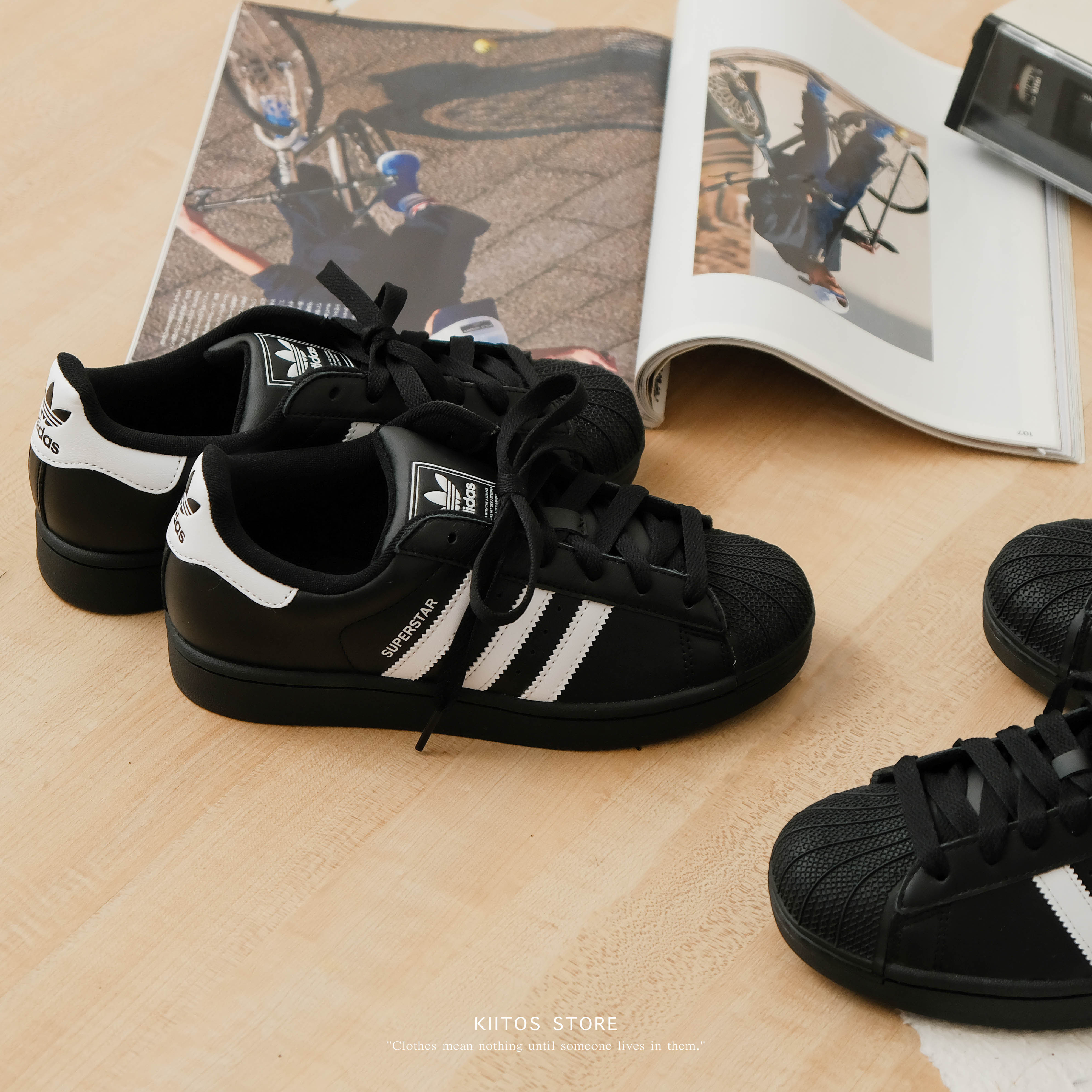 Adidas Superstar 2 "Core Black" 黑白貝殼鞋 JI0079