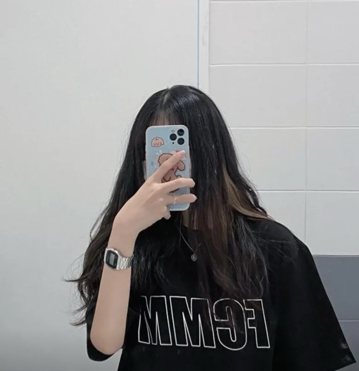 (現貨) FCMM LINER LOGO TSHIRT (BLACK)