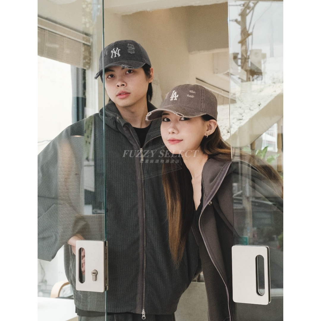 【逢甲 FUZZY】MLB 紐約洋基隊 復古水洗刷破 棒球帽 藝人著用款