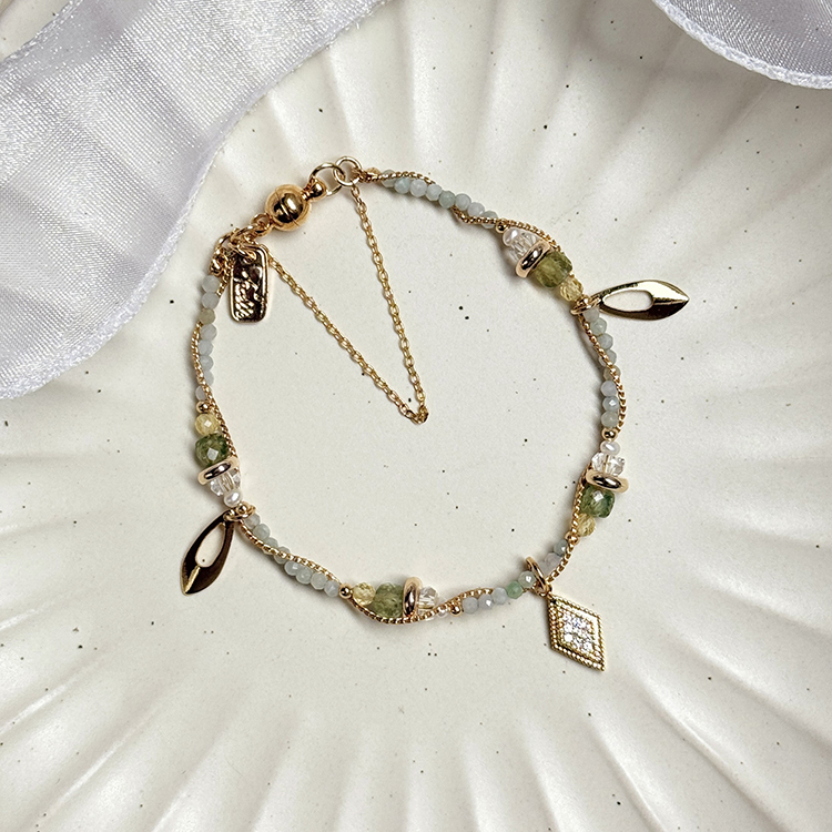 生日花 • 拾壹月拾陸 • 虎尾蘭 – 綠碧璽 – 手鍊