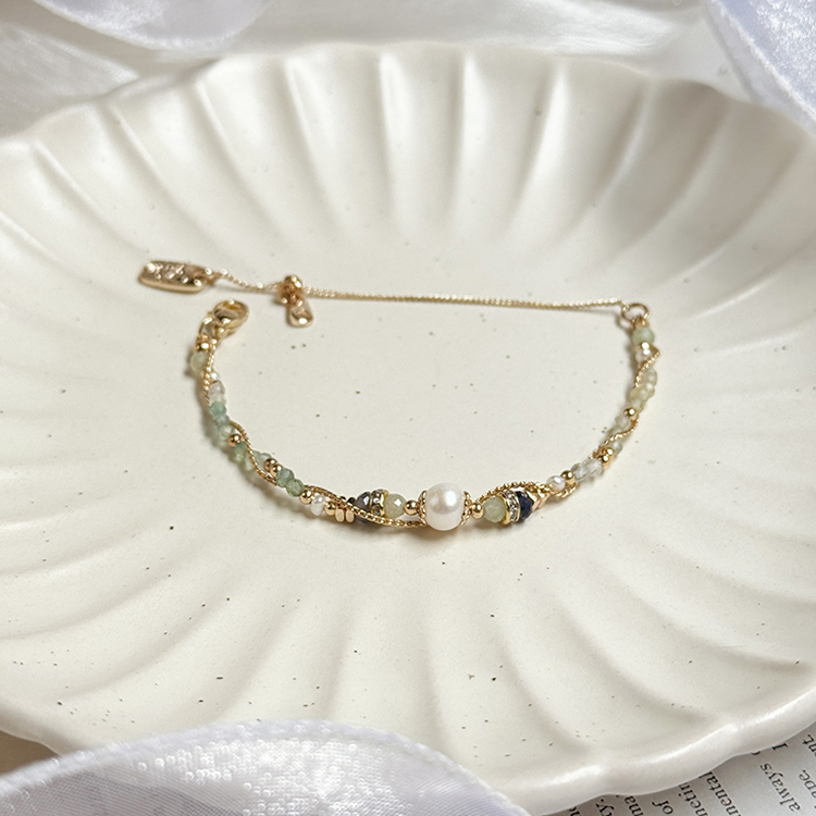 生日花 • 柒月柒 • 水田芥 – 珍珠 – 手鍊