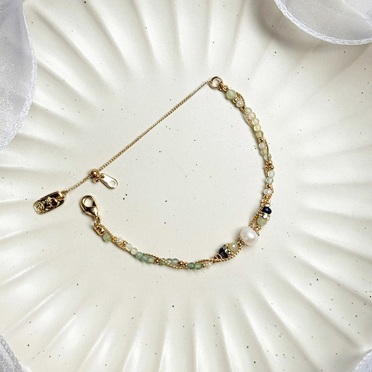 生日花 • 柒月柒 • 水田芥 – 珍珠 – 手鍊