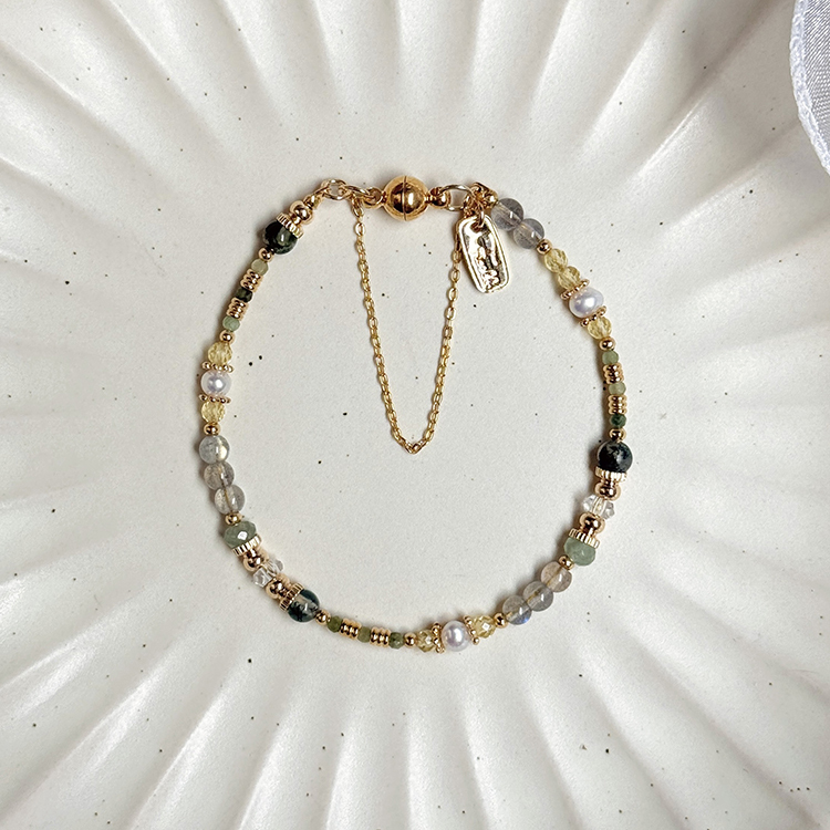 生日花 • 伍月拾捌 • 山柳蘭 – 水草瑪瑙 – 手鍊