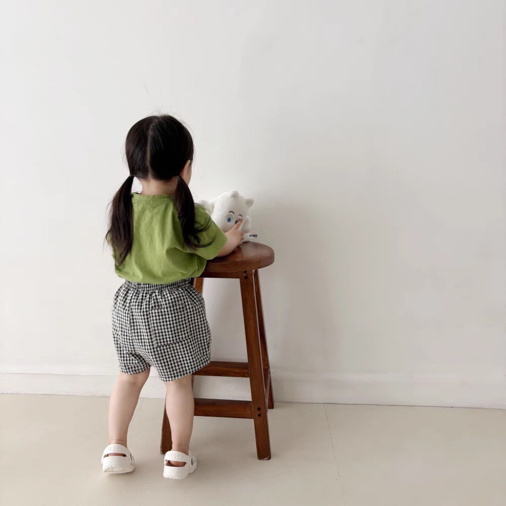 小格子百搭短褲