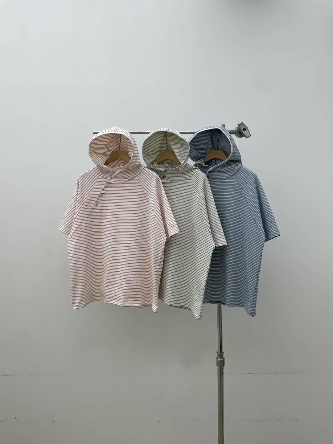 橫間連帽短袖Tee EASY-085T