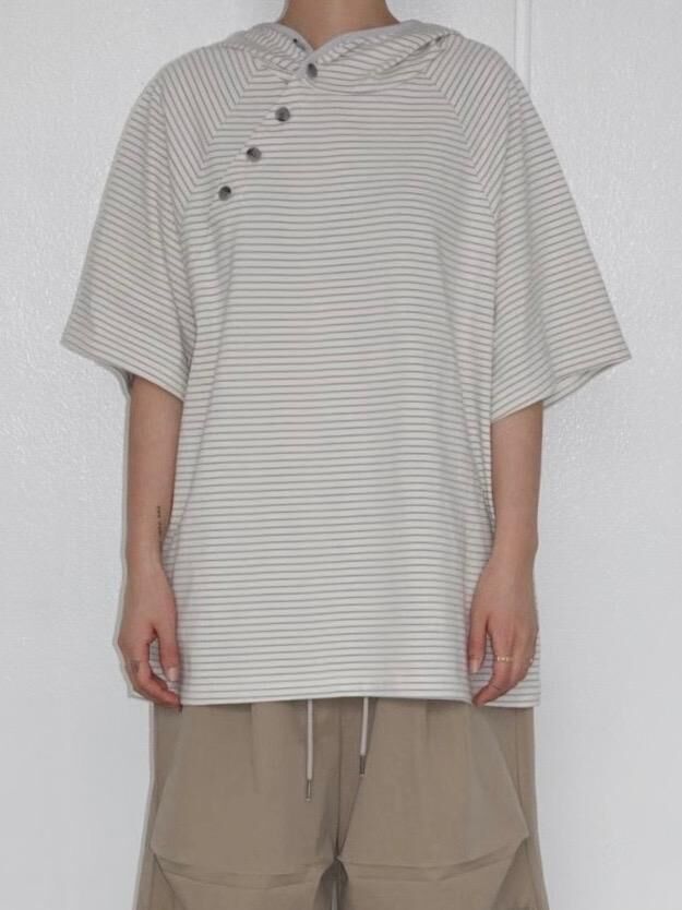 橫間連帽短袖Tee EASY-085T