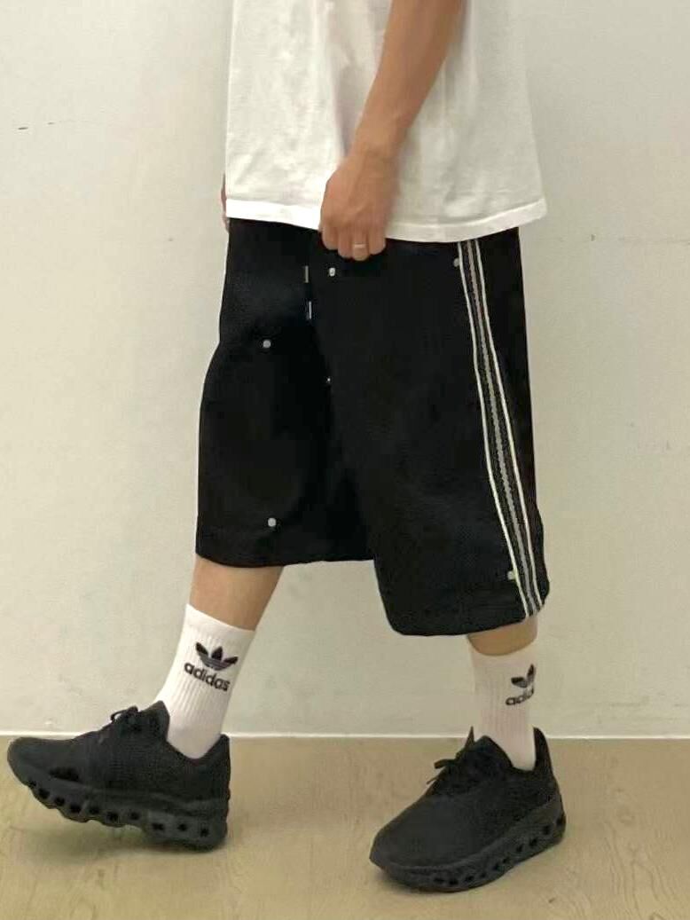 淨色拼民族間短褲 EASY-086P