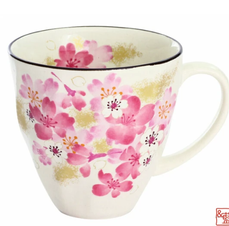 日本美濃燒有耳瓦杯(華きら) (日本製)