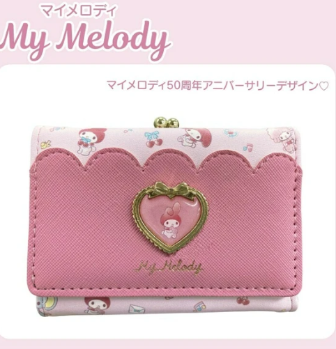 日本SANRIO金屬扣銀包 (非日本製)