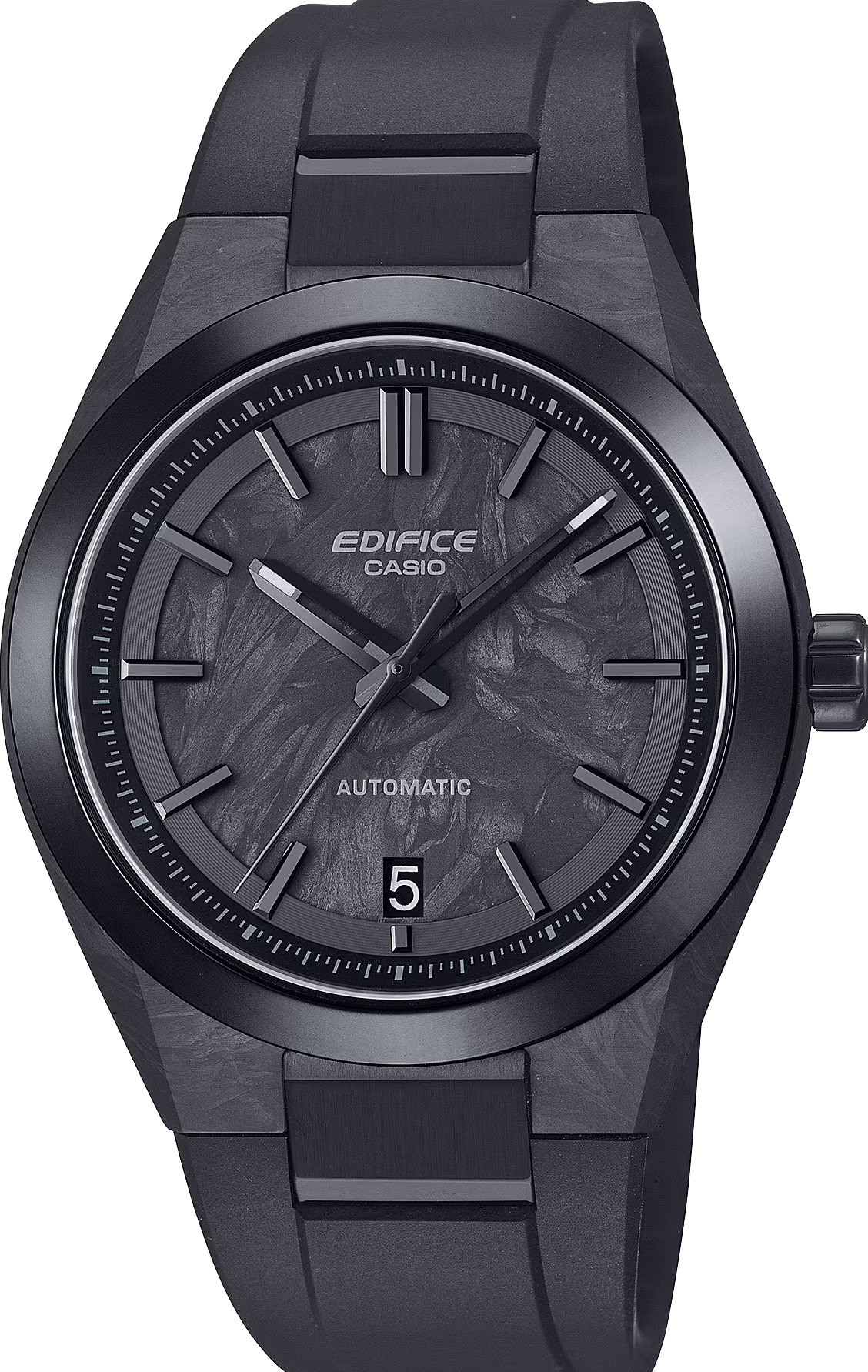 萬年鐘錶 - CASIO EDIFICE 系列 賽車系列鍛造碳面盤大三針機械男錶 EFK-100XPB-1A 錶徑 : 40MM