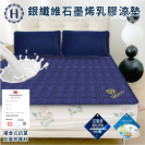 [TW] HILTON Phantom Blue Silver Fiber Graphene Latex Cooling Mat, B0846-N18 (TH30)