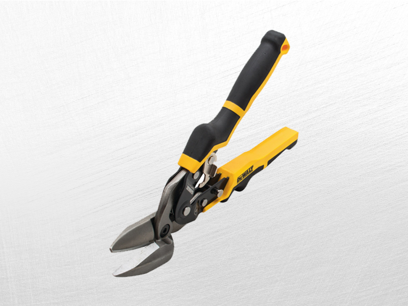 DEWALT 美國 得偉｜彎型-航空剪 省力型 鐵皮剪刀 中心偏剪-薄白鐵剪刀｜DWHT14679｜公司貨