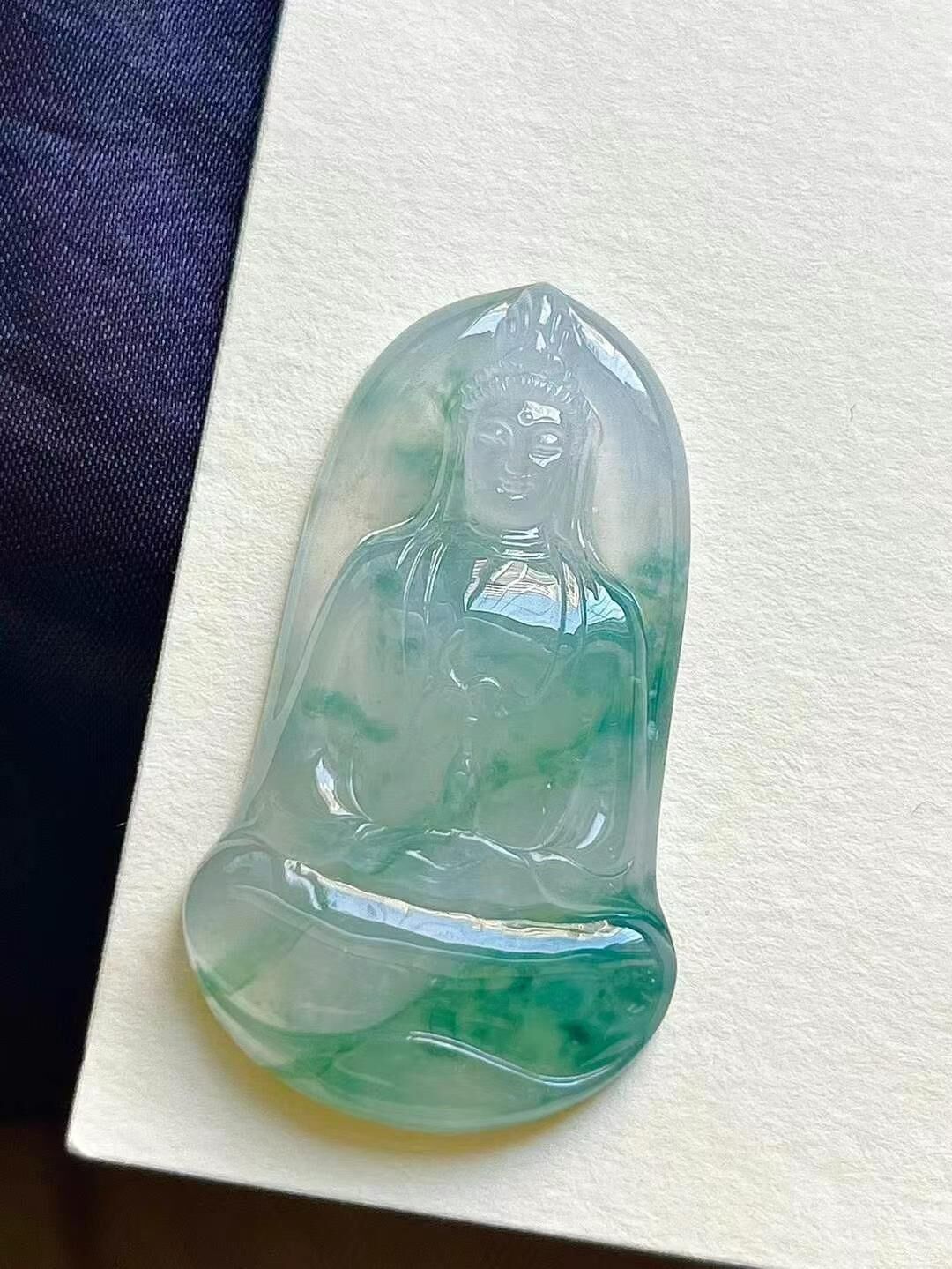 翡翠觀音,天然翡翠A玉, 緬甸玉, Jade, Jadeite