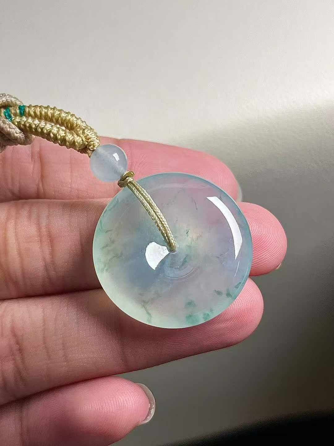 翡翠平安扣 (25.8mm直徑),天然翡翠A玉, 緬甸玉, Jade, Jadeite