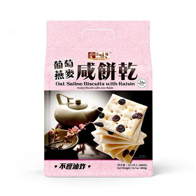 美味棧 葡萄燕麥咸餅乾 400g