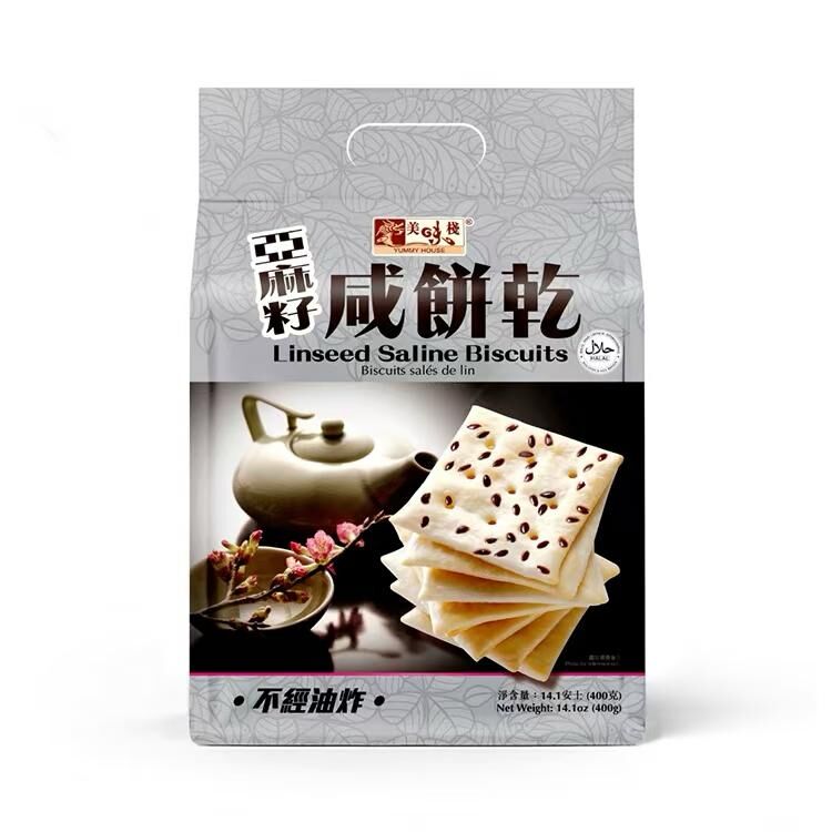 美味棧 亞麻籽咸餅乾 400g