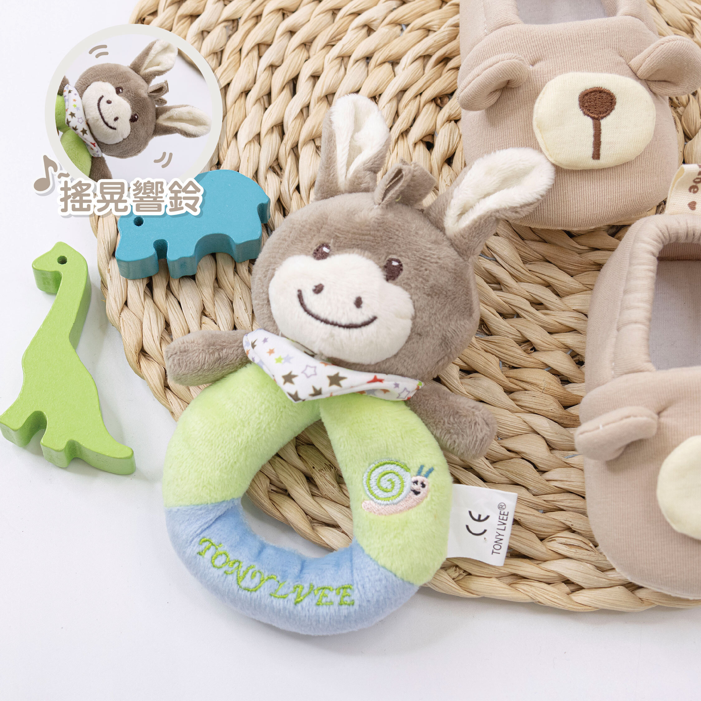 【JS0358】動物安撫玩具/手搖鈴