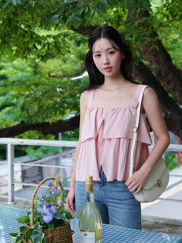 OH!HER 層疊設計天絲吊帶背心