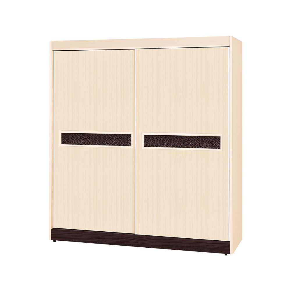 南亞塑鋼-洛娜6尺二推/拉門塑鋼衣櫃