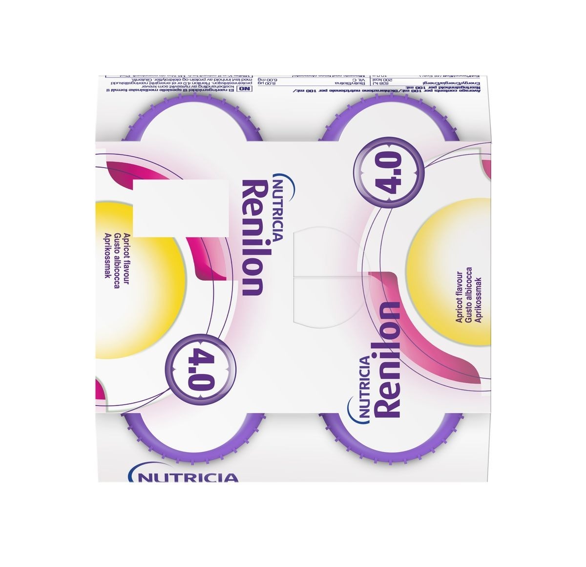 RENILON 腎宜康 4.0 腎病人士專用營養品 125毫升 (杏脯味) x 4