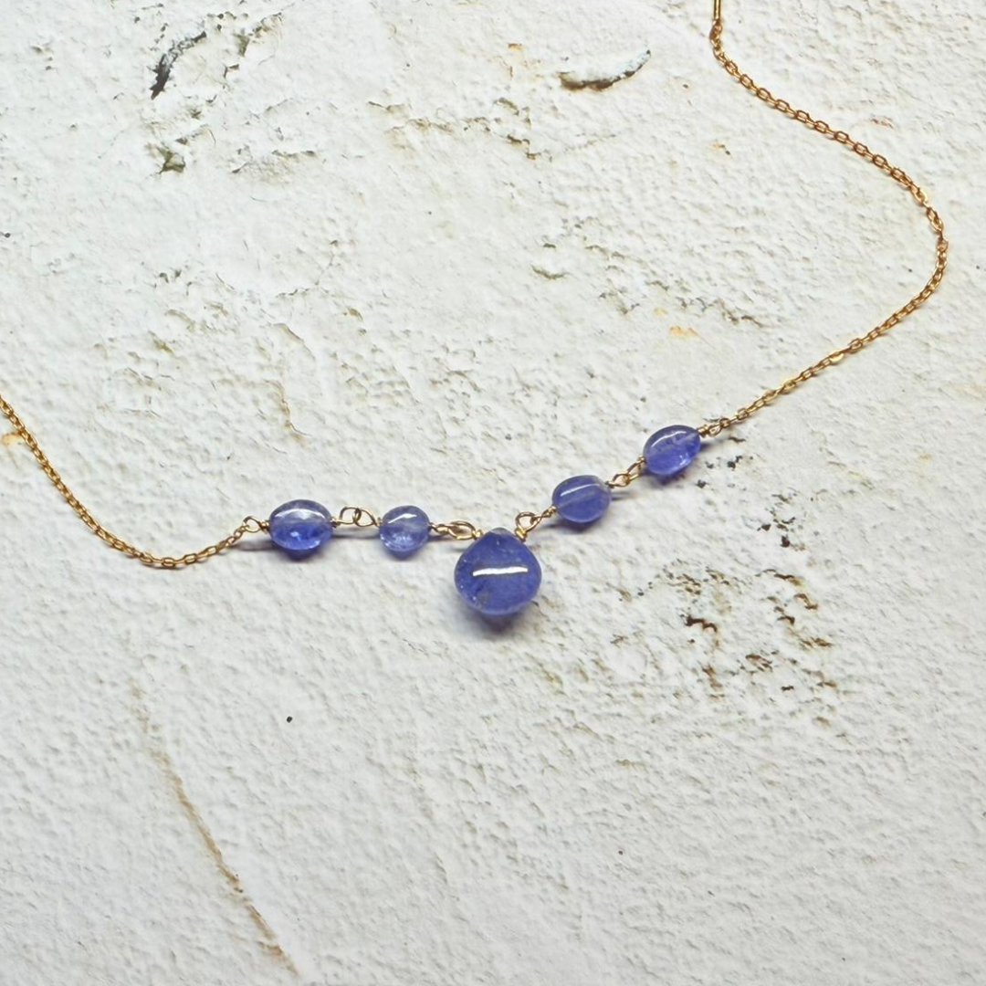 全人手手工繞線手鍊 • 坦桑石