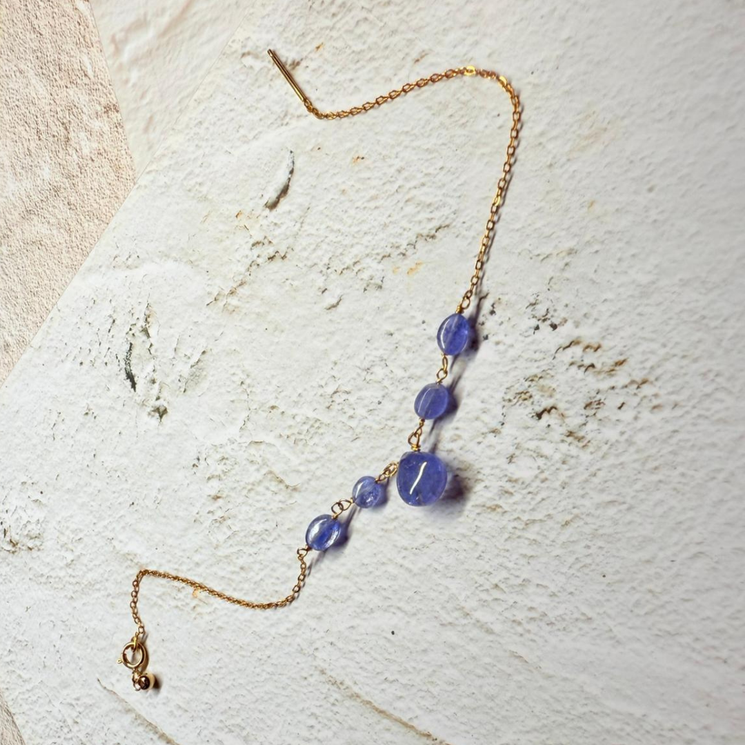 全人手手工繞線手鍊 • 坦桑石