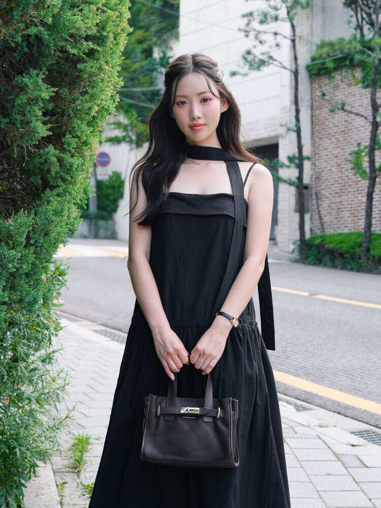 2603 OH!HER 夏季細肩綁帶棉質長洋裝