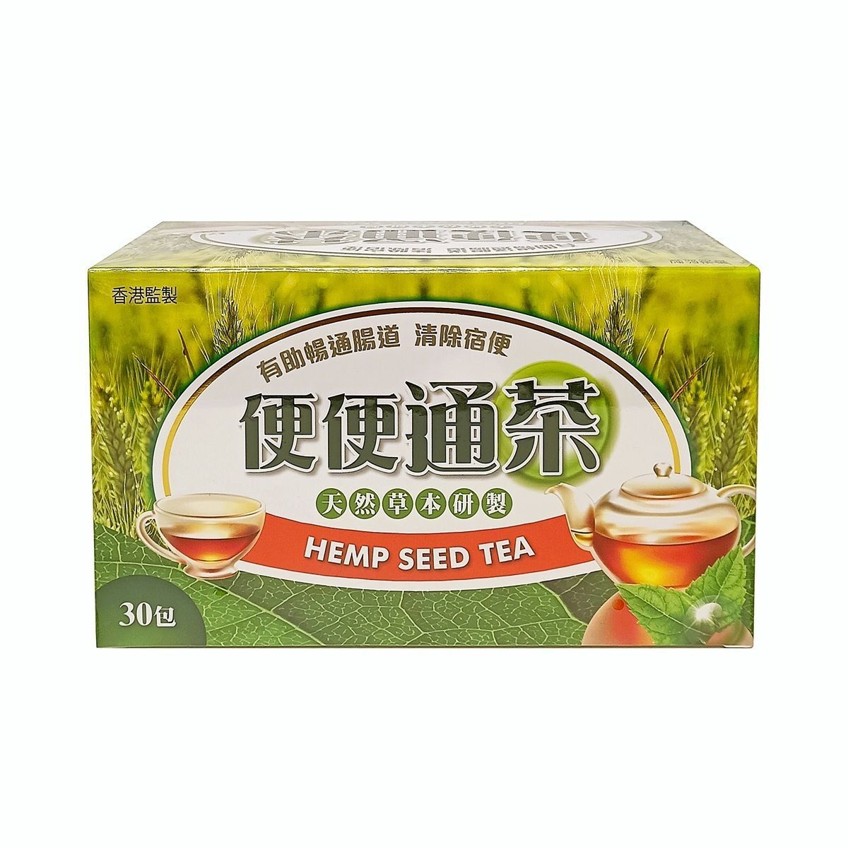 香港 - 天然草本研製 便便通茶 5g × 30包