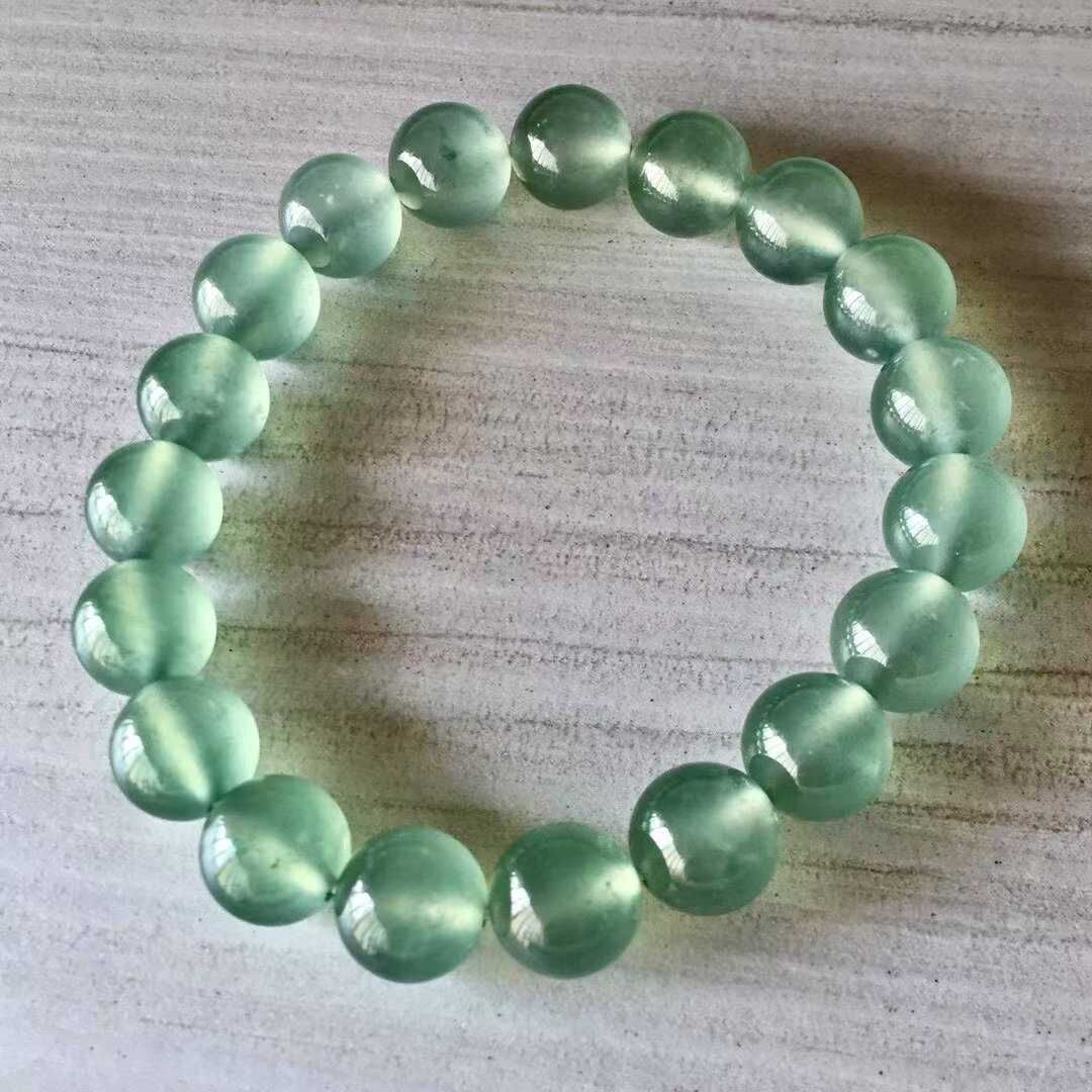 翡翠高冰晴綠手串 (10mm直徑),天然翡翠A玉, 緬甸玉, Jade, Jadeite
