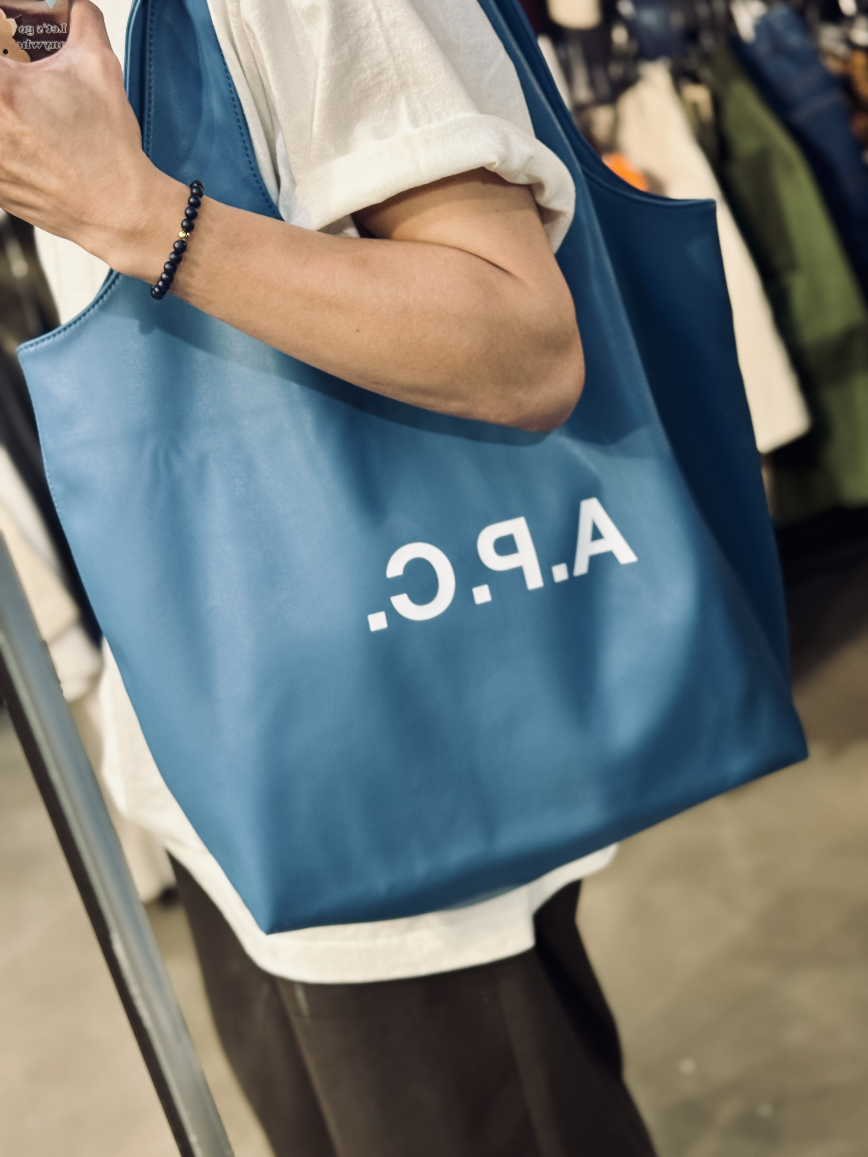 A.P.C. Ninon Tote Bag Blue M61565