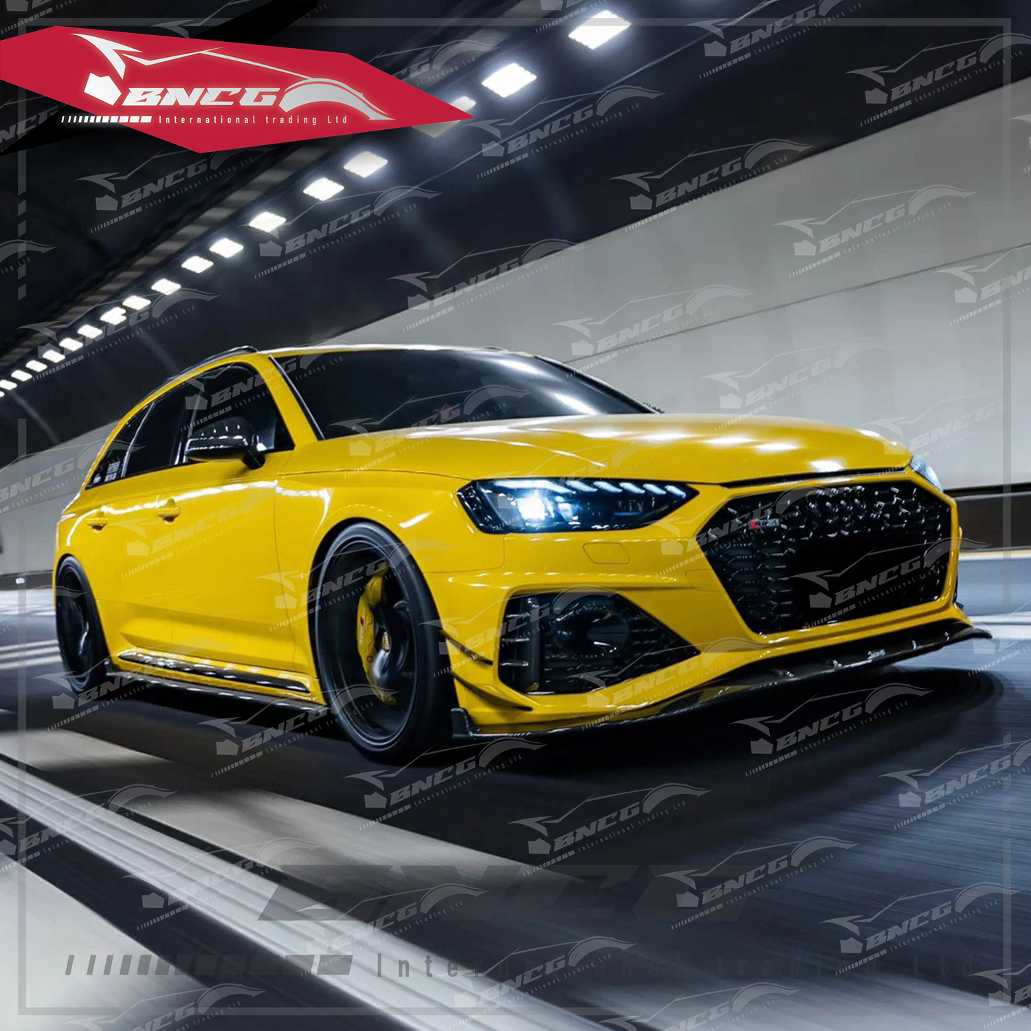 奧迪 Audi RS4 B9 B9.5 改裝 乾碳纖維 空力套件 Karbel款 前後下巴 風刀 頂翼 引擎蓋 中翼 側裙