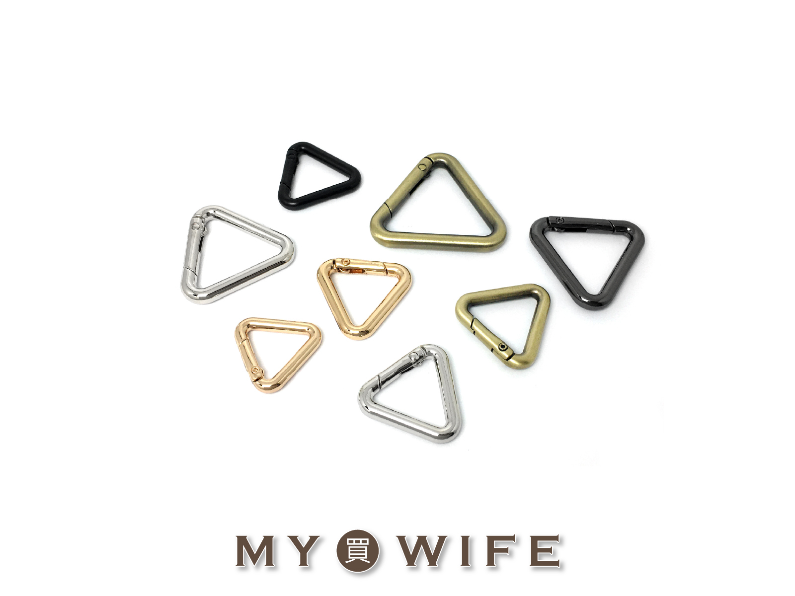三角彈簧圈_鎖圈/連接扣/三角環/彈簧扣_5色4規格【YR-Y2024/YR-Y1025/YR-Y1026】