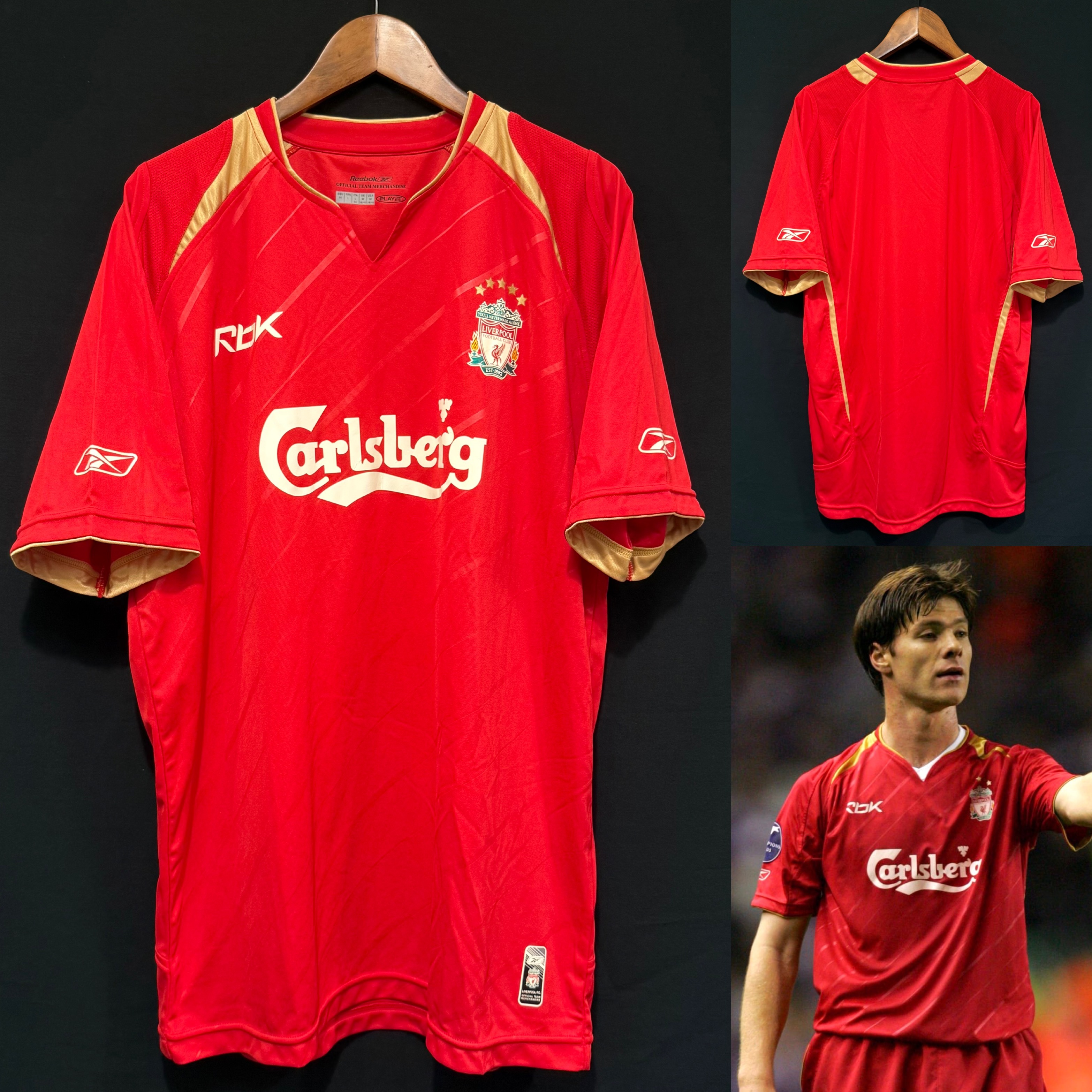 Liverpool 2005-2006 UEFA Champions League Reebok Home Shirt