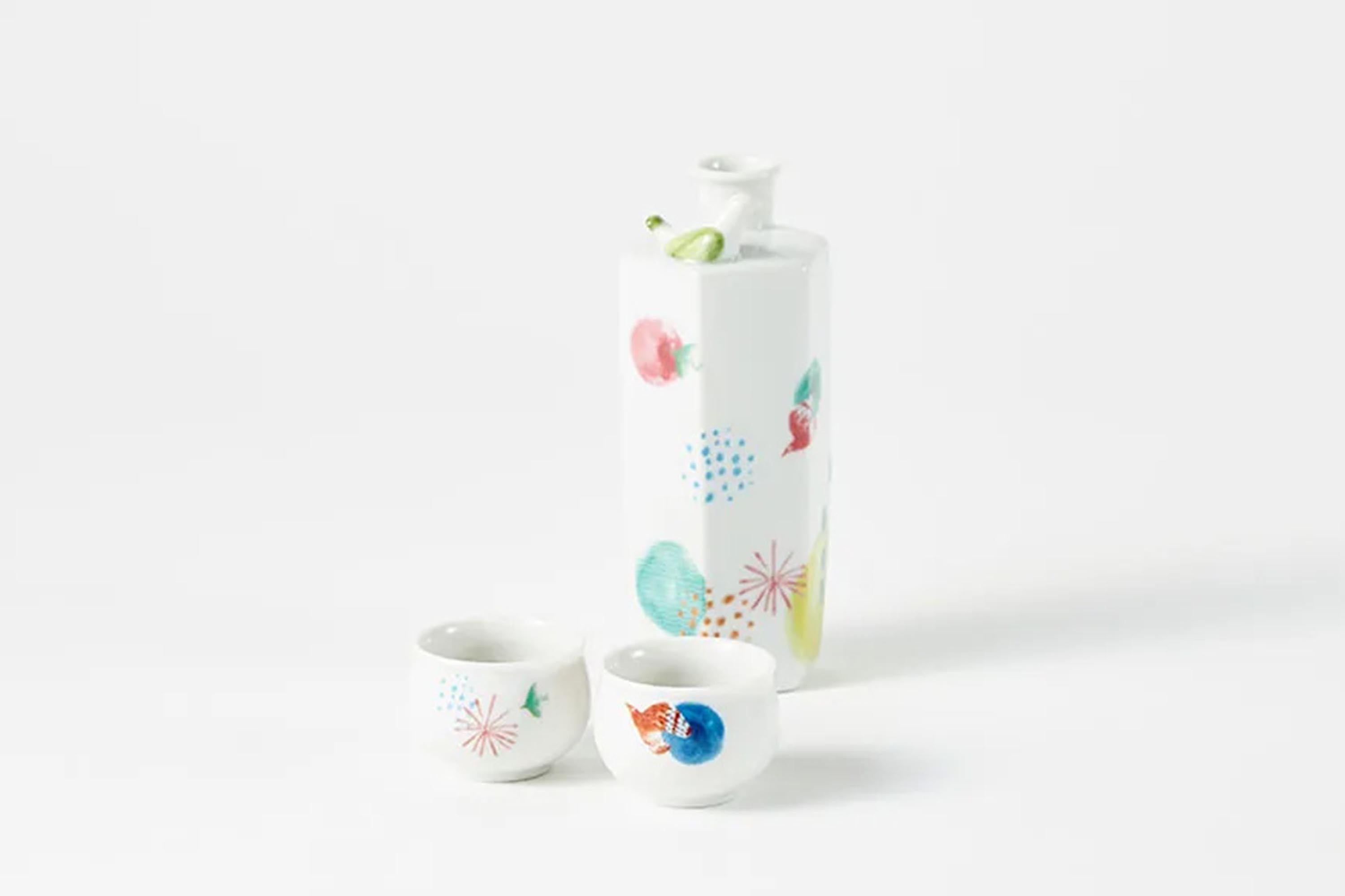 日本清酒冰鎮/溫酒兩用清酒器一壺兩杯組