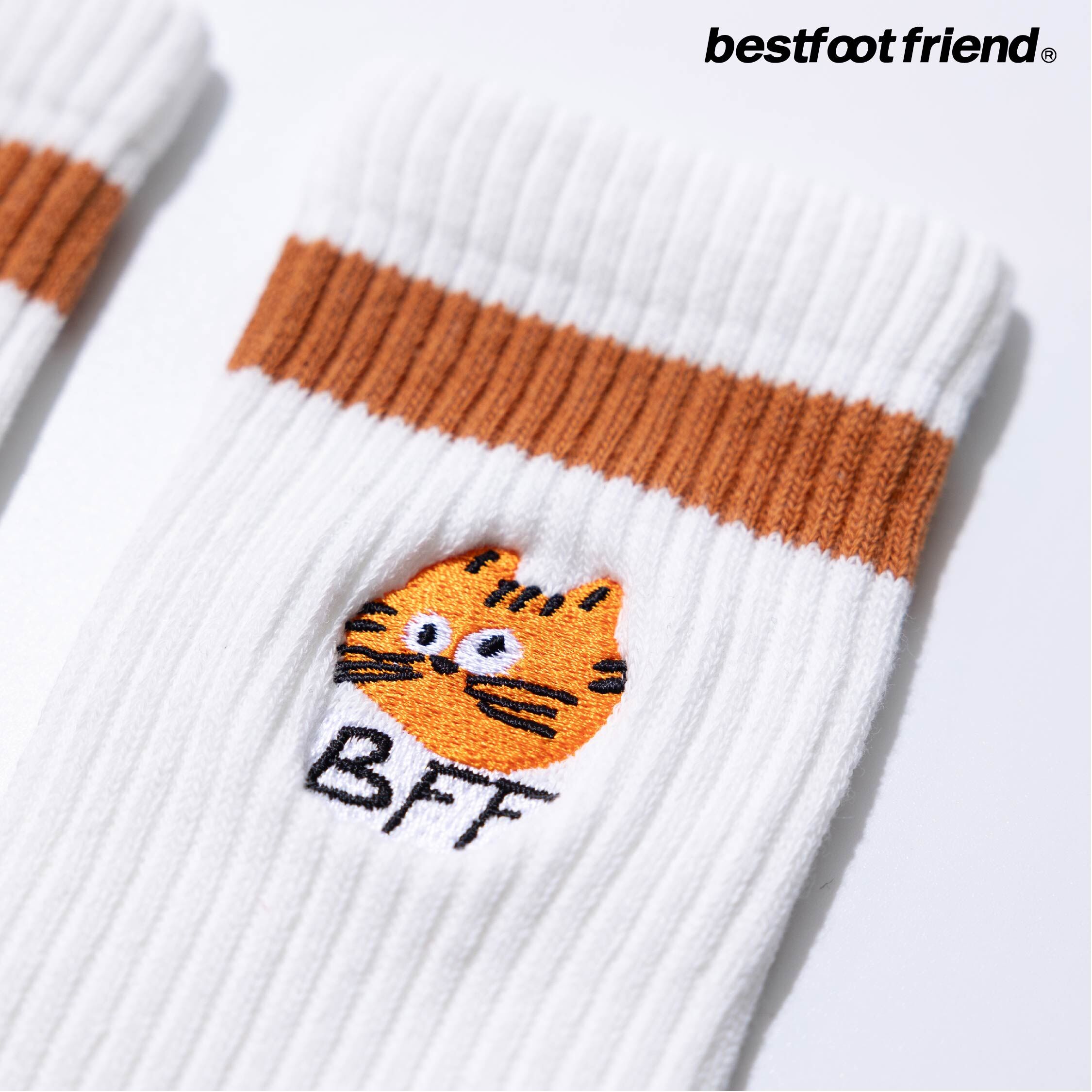 Best Foot Friend Ginger Cat Socks