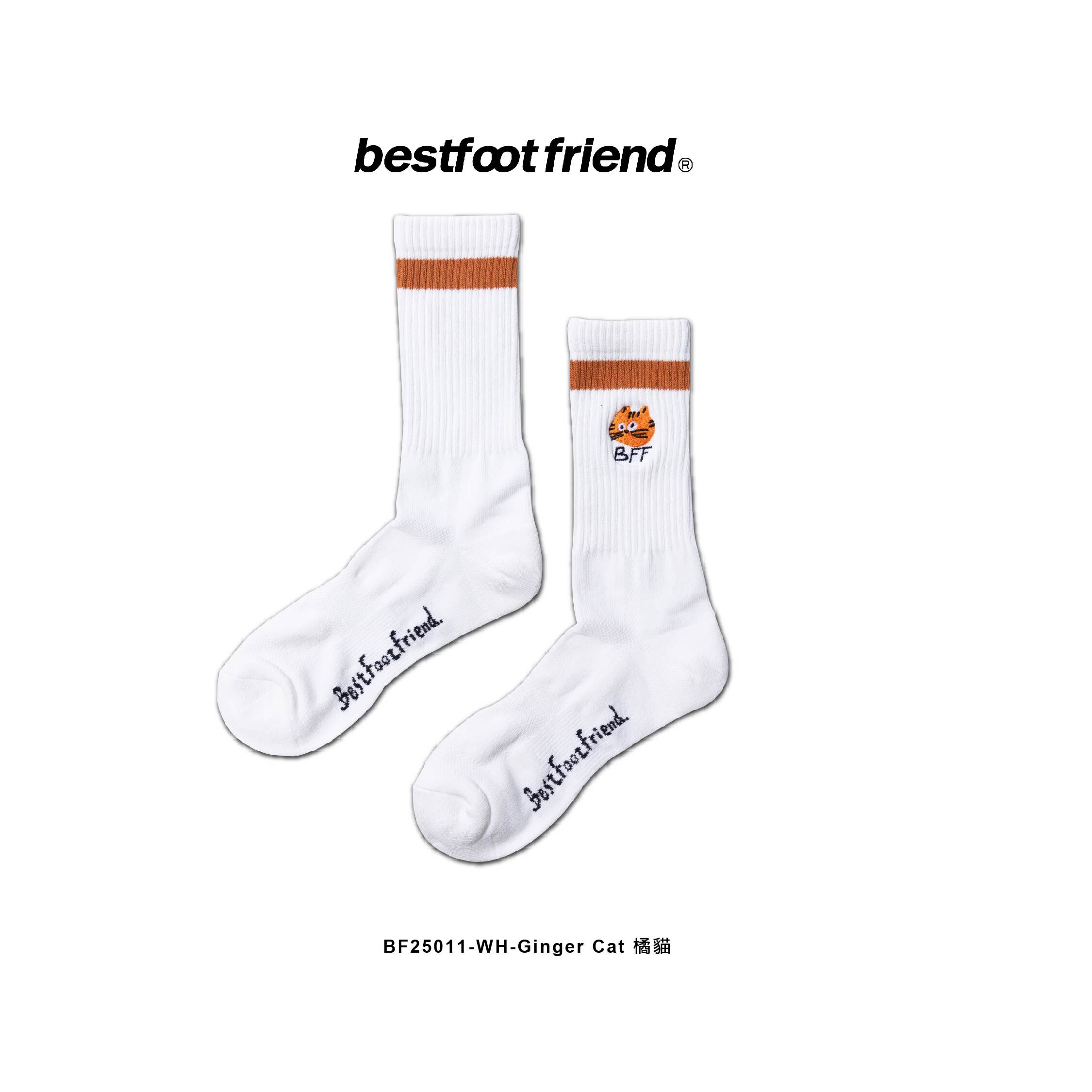 Best Foot Friend Ginger Cat Socks